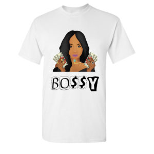 Bossy Cash White Tee